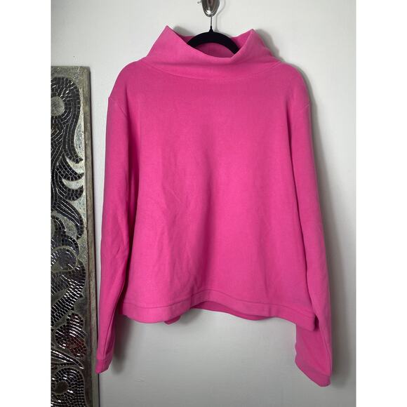 NWT TUCKERNUCK DUDLEY STEPHENS SWEATER HOT PINK PULLOVER PARK SLOPE TURTLENECK - Picture 1 of 8